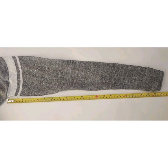 Ladies Madewell Lightweight 109% Linen Gray W/Sleeve Stripes LS Sweater Size S - Picture 8 of 9